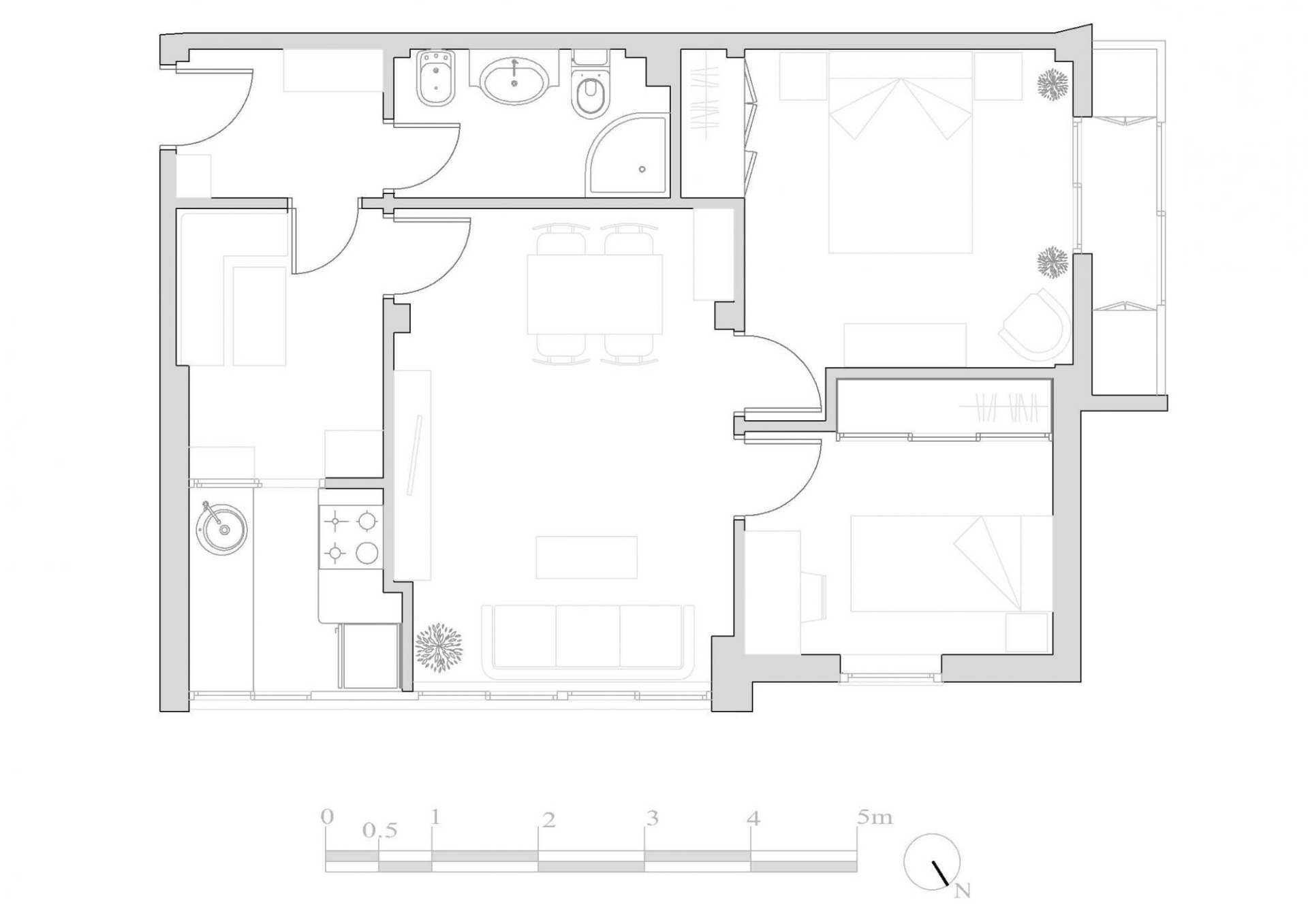Apartmán se 2 ložnicemi, Madrid