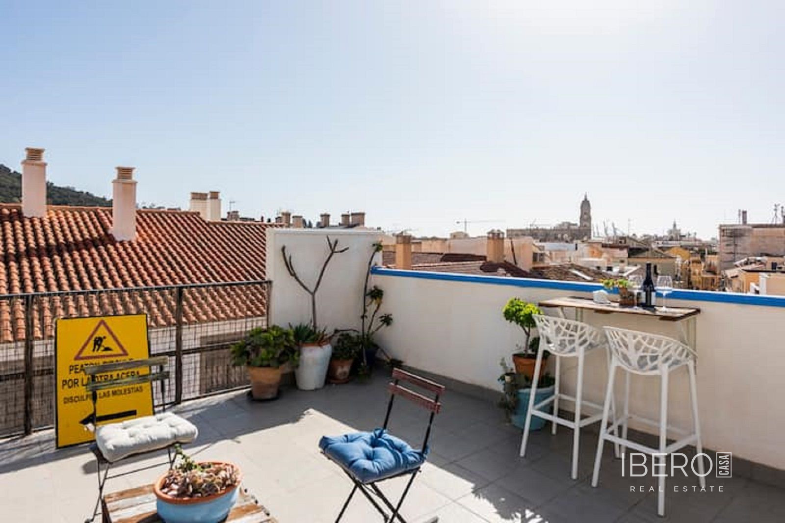 Apartmán se 2 ložnicemi a střešní terasou, Málaga Centro