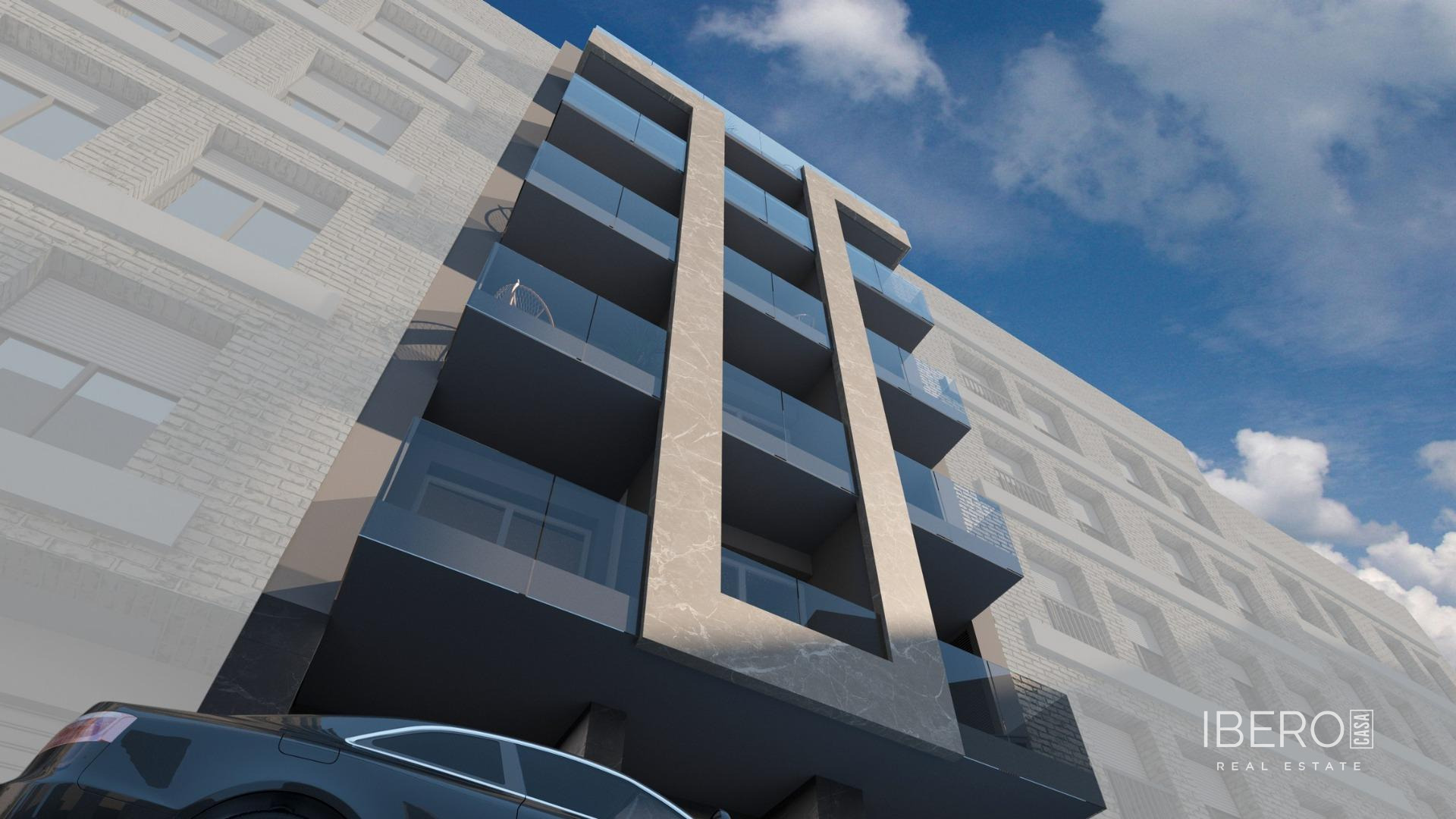Rozestavěný apartmán se 2 ložnicemi kousek od moře, Torrevieja