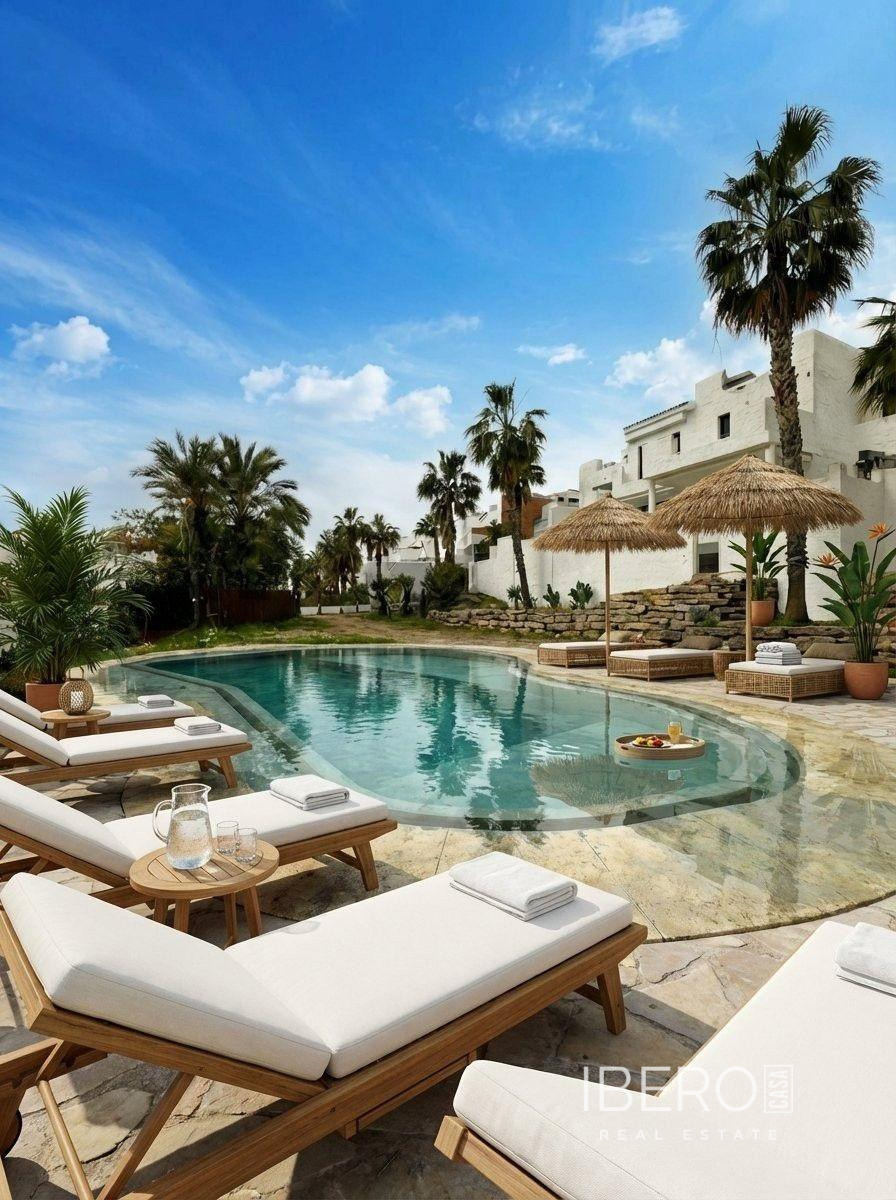 Rozestavěný apartmán se 3 ložnicemi a výhledem na moře, Estepona