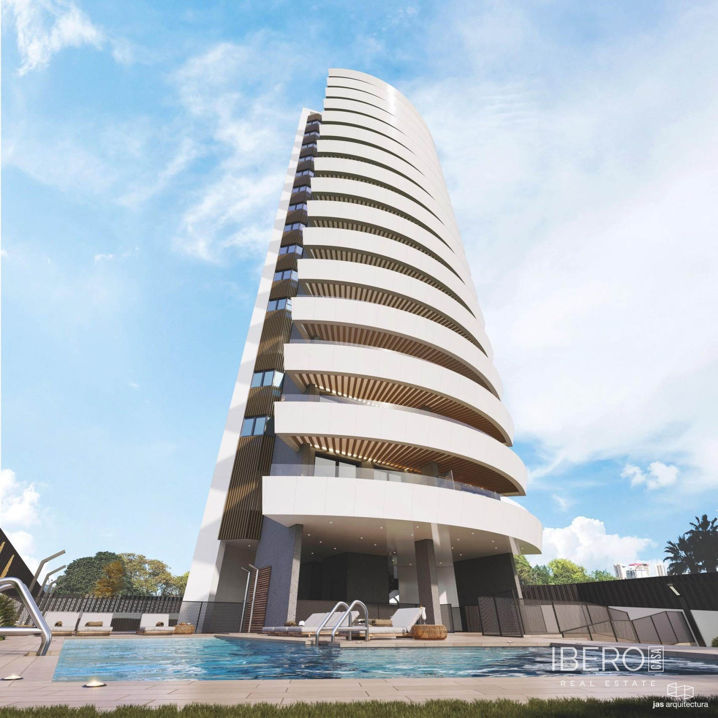 Nový apartmán se 3 ložnicemi a výhledem na moře, Calpe