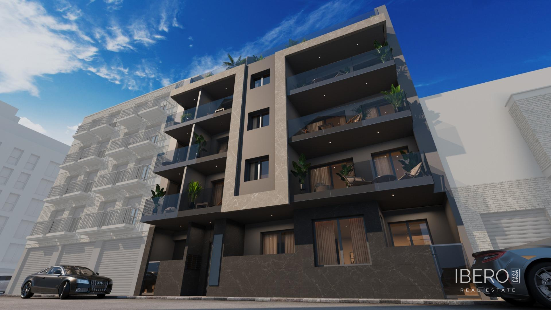 Rozestavěný apartmán se 2 ložnicemi kousek od moře, Torrevieja