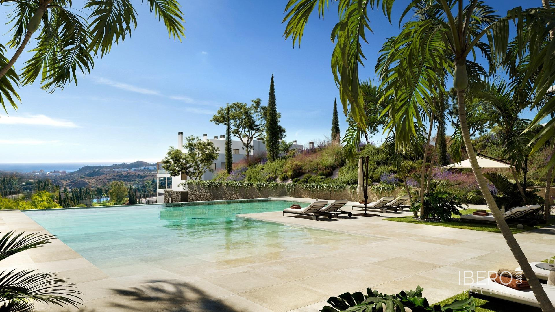 Apartamento en construcción de 3 dormitorios con vistas al mar, Mijas