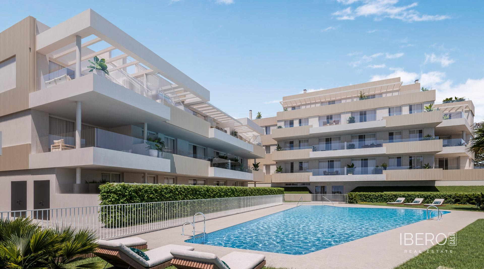 Rozestavěný apartmán se 2 ložnicemi kousek od moře, Estepona