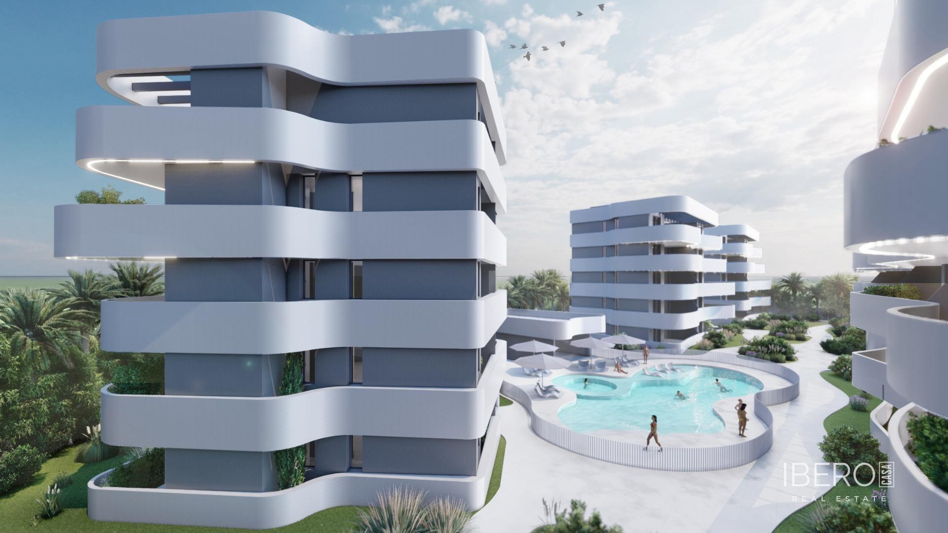 Rozestavěný apartmán se 2 ložnicemi, Guardamar del Segura