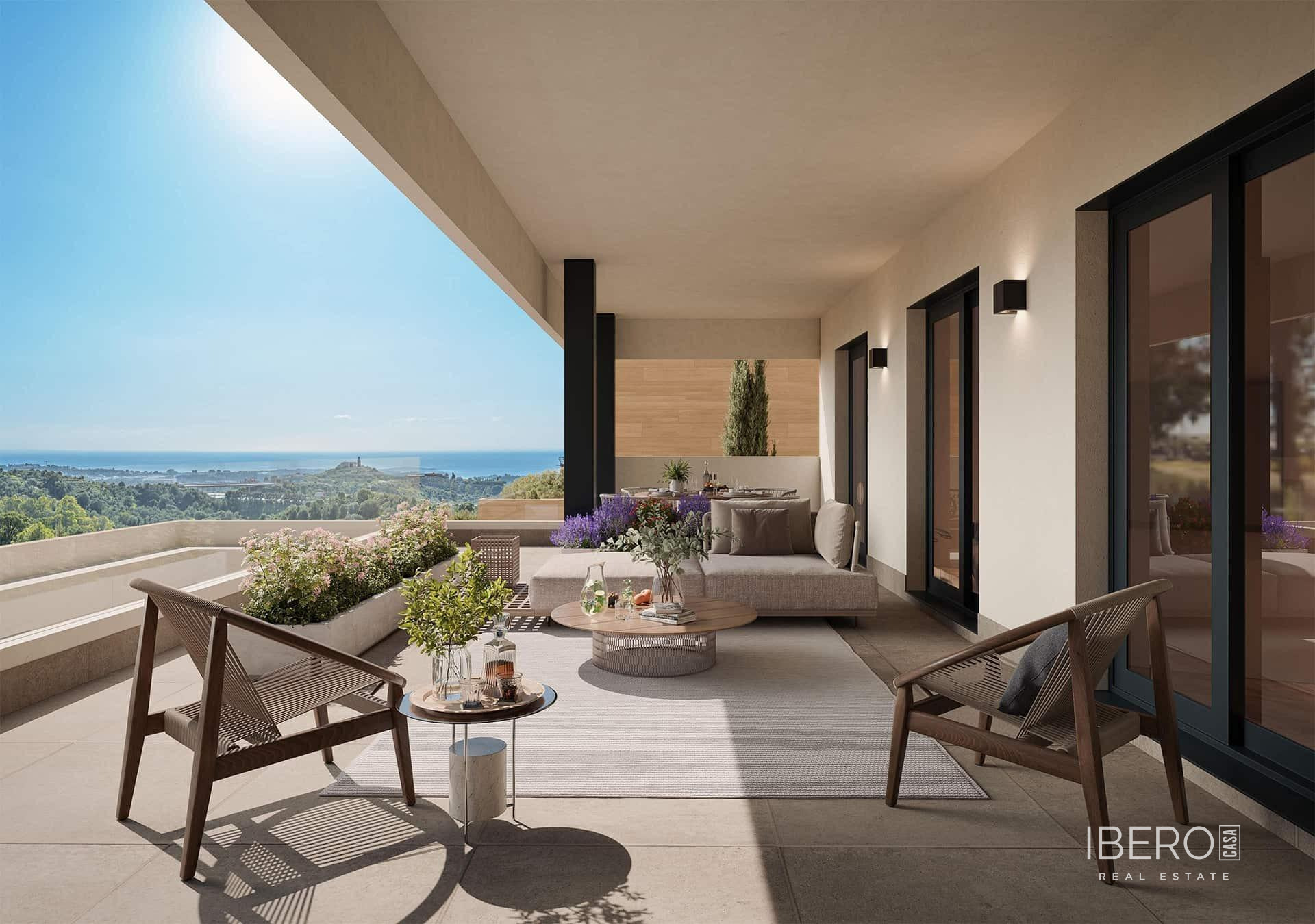 Off-plan 3-bedroom apartment with sea view, Marbella