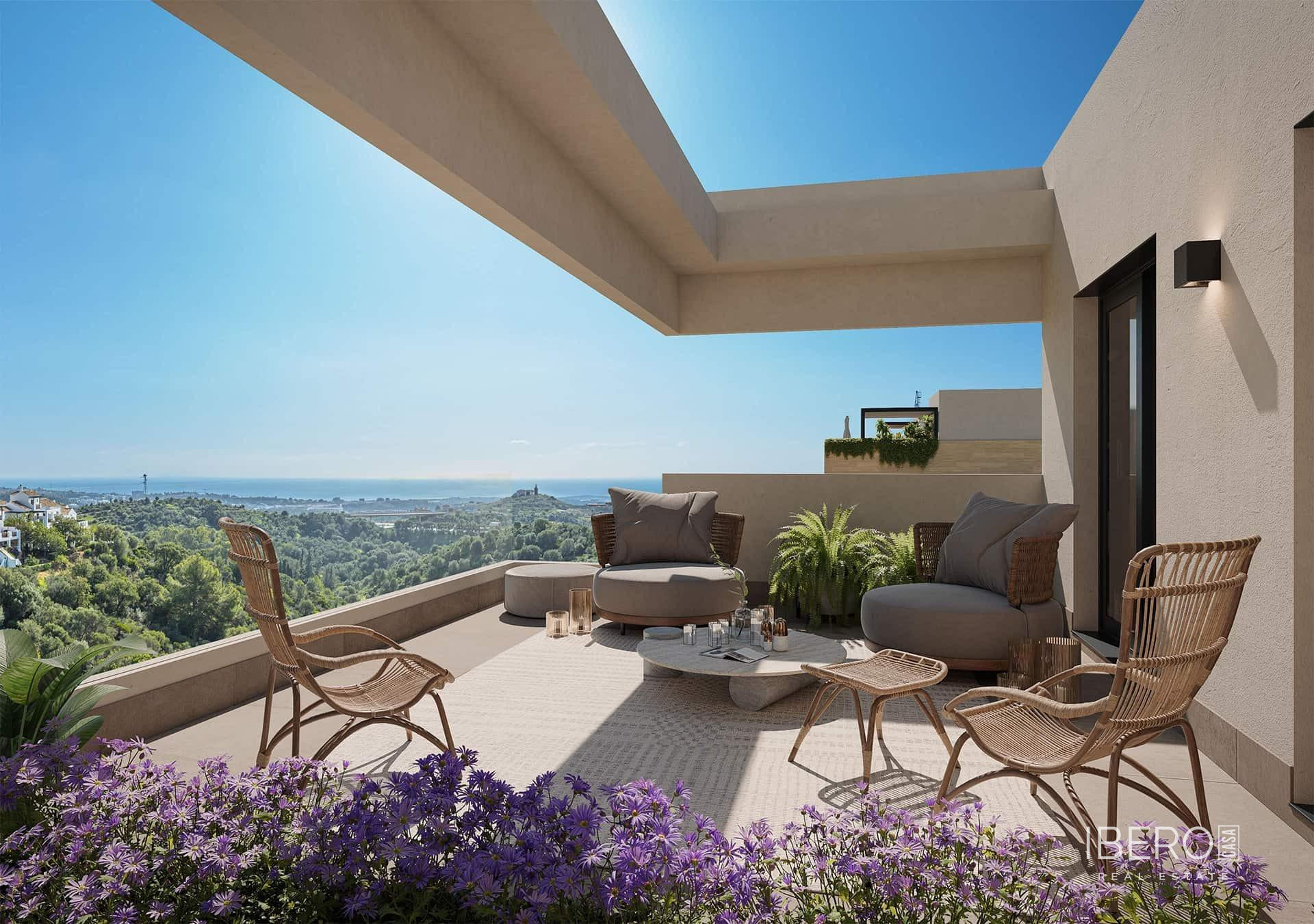 Off-plan 3-bedroom apartment with sea view, Marbella