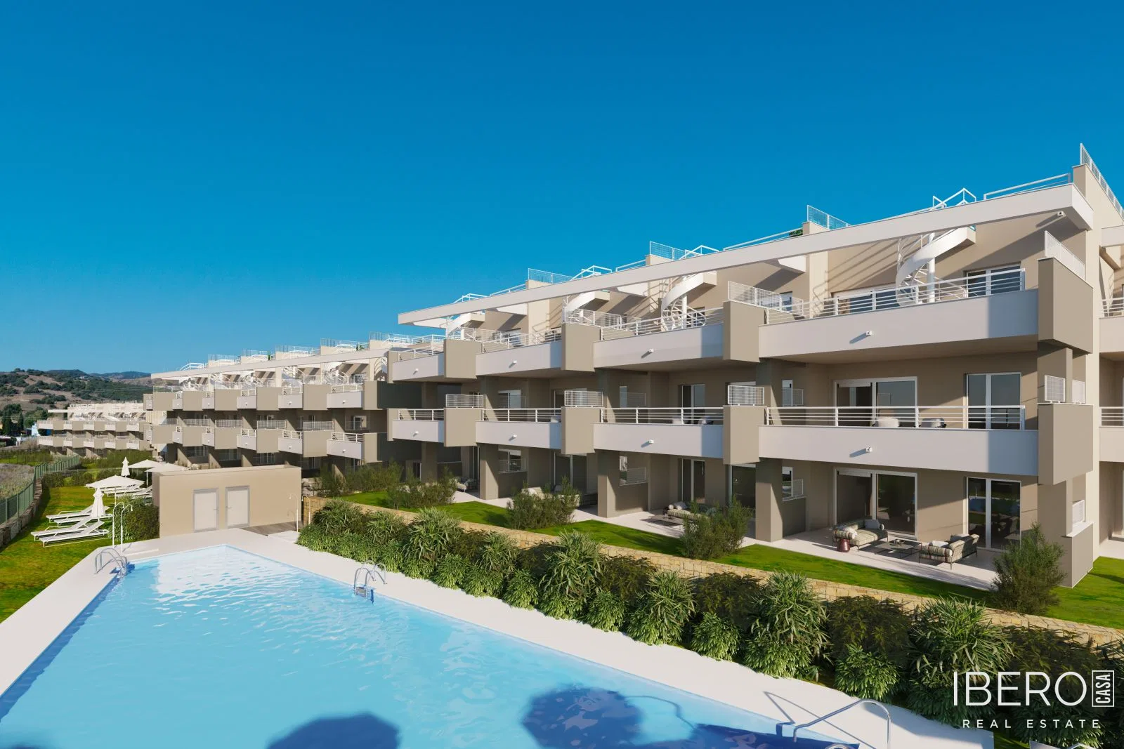 Nový apartmán se 2 ložnicemi, Estepona