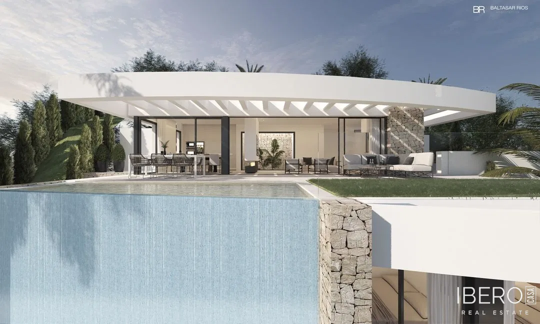 Casa de obra nueva de 3 dormitorios con vistas al mar, Mijas