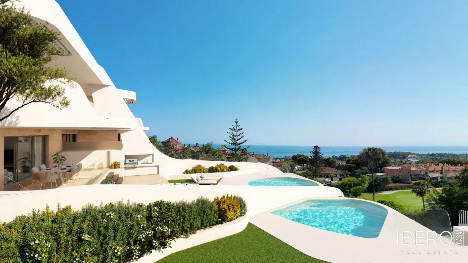 Nový apartmán se 3 ložnicemi a výhledem na moře, Marbella