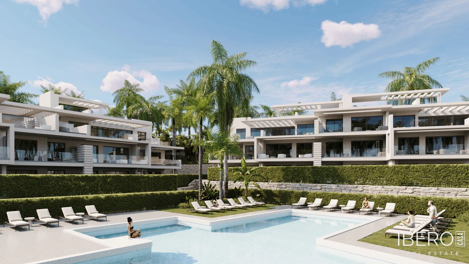 Apartamento de obra nueva de 2 dormitorios con vistas al mar, Estepona