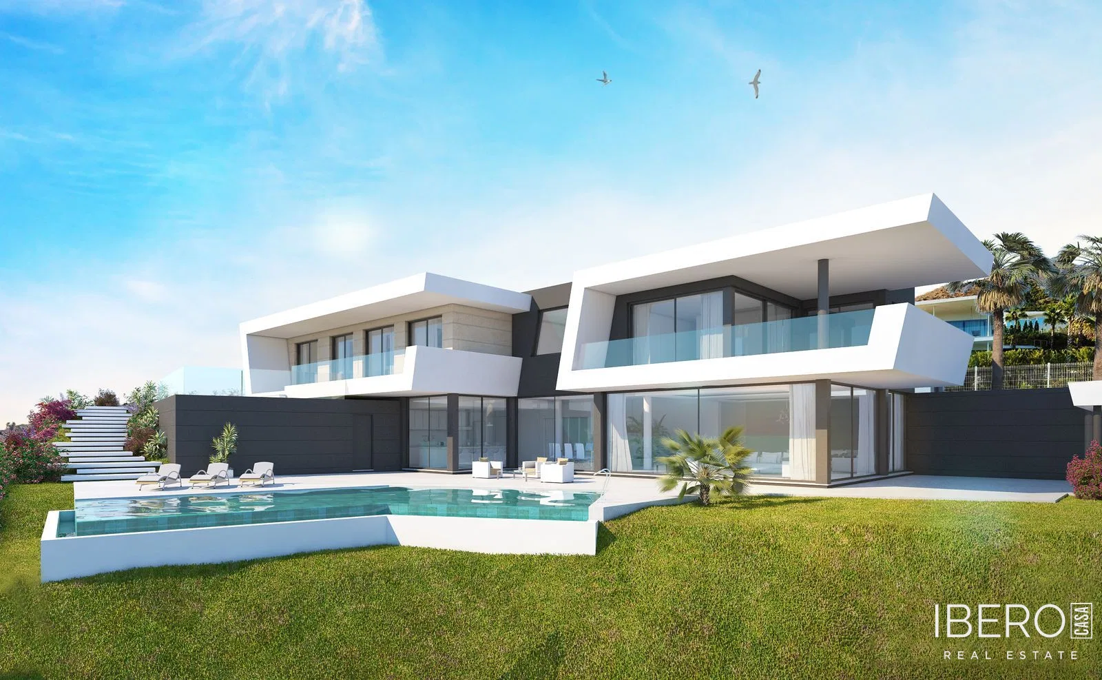 New-build 4-bedroom house with sea view, Benalmadena