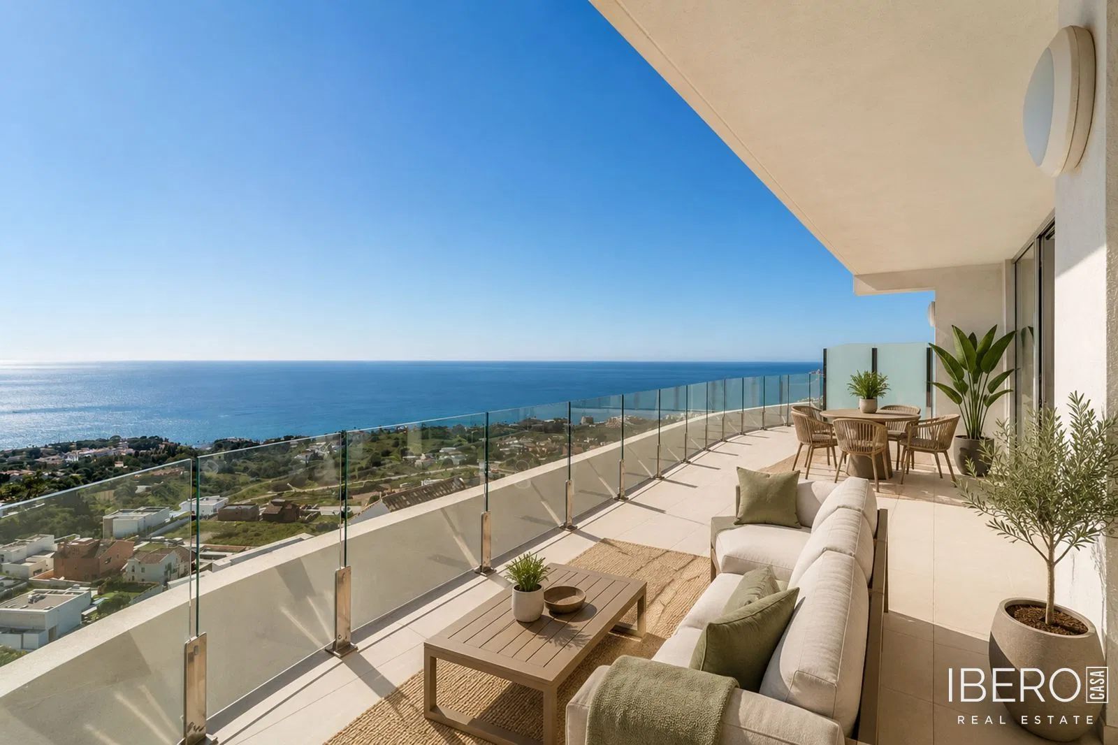 New-build 4-bedroom apartment with sea view, Benalmadena Pueblo