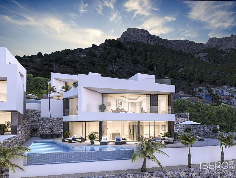 Nový dům se 4 ložnicemi a výhledem na moře, Calpe