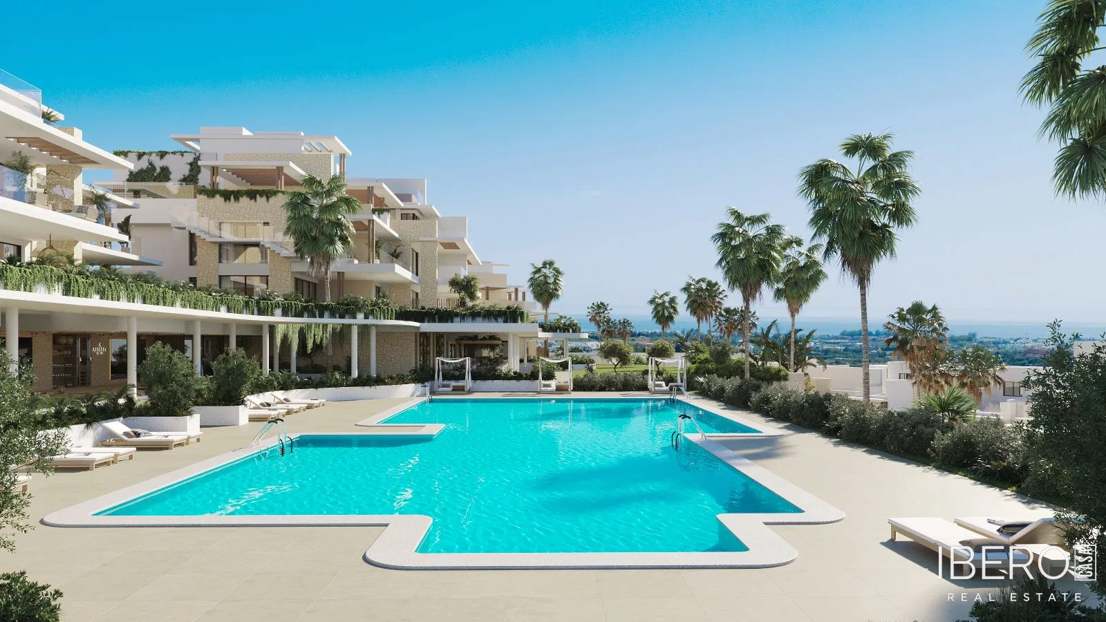 Nový apartmán se 2 ložnicemi a výhledem na moře, Estepona
