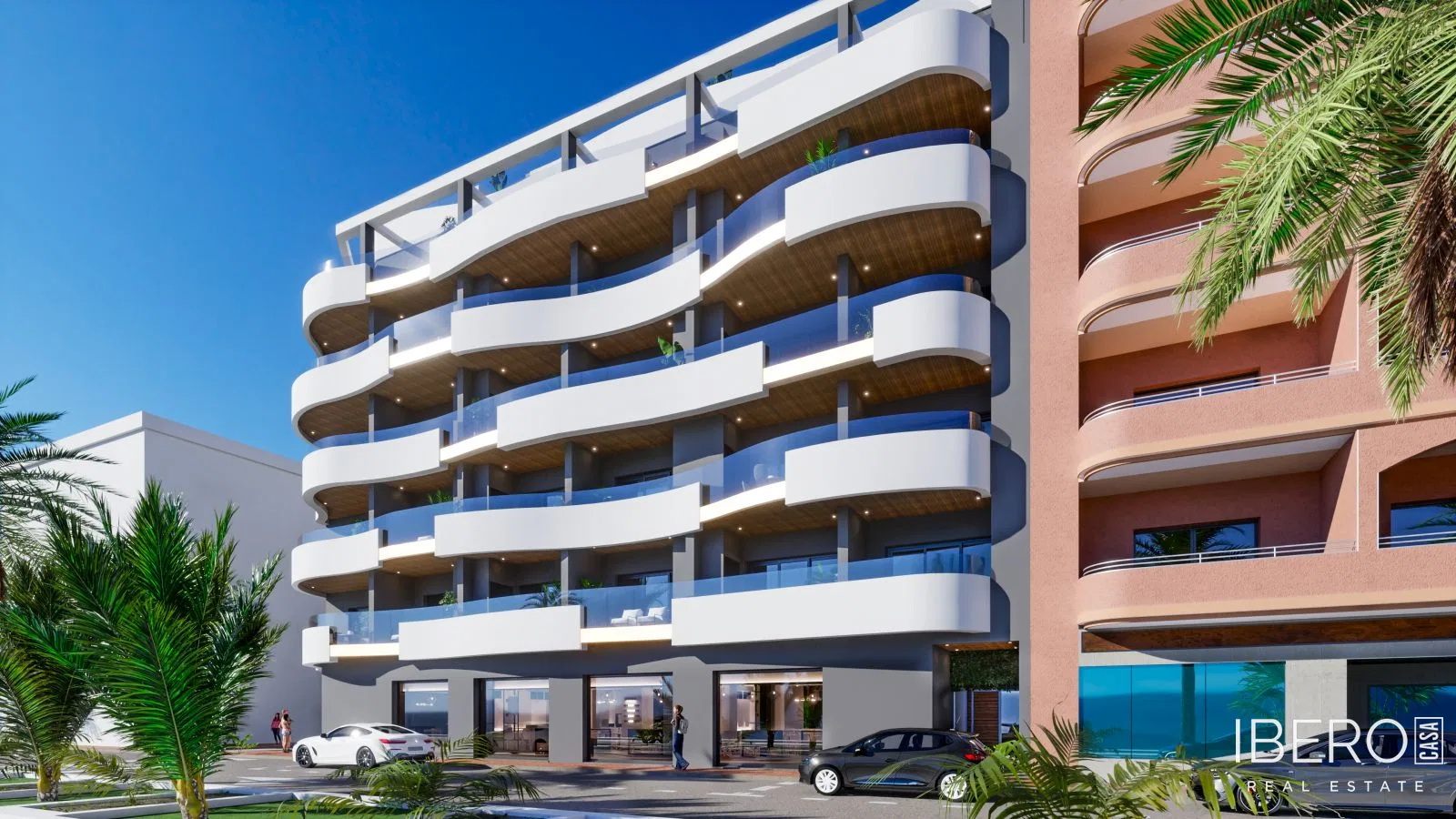 Nový apartmán se 2 ložnicemi a výhledem na moře, Torrevieja