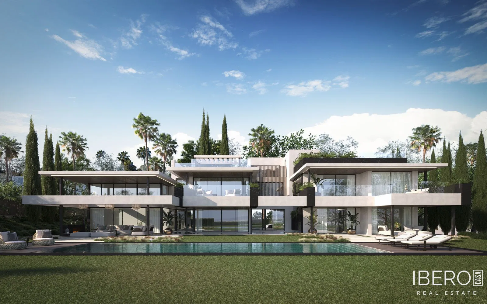 Casa de obra nueva de 4 dormitorios con vistas al mar, Sotogrande