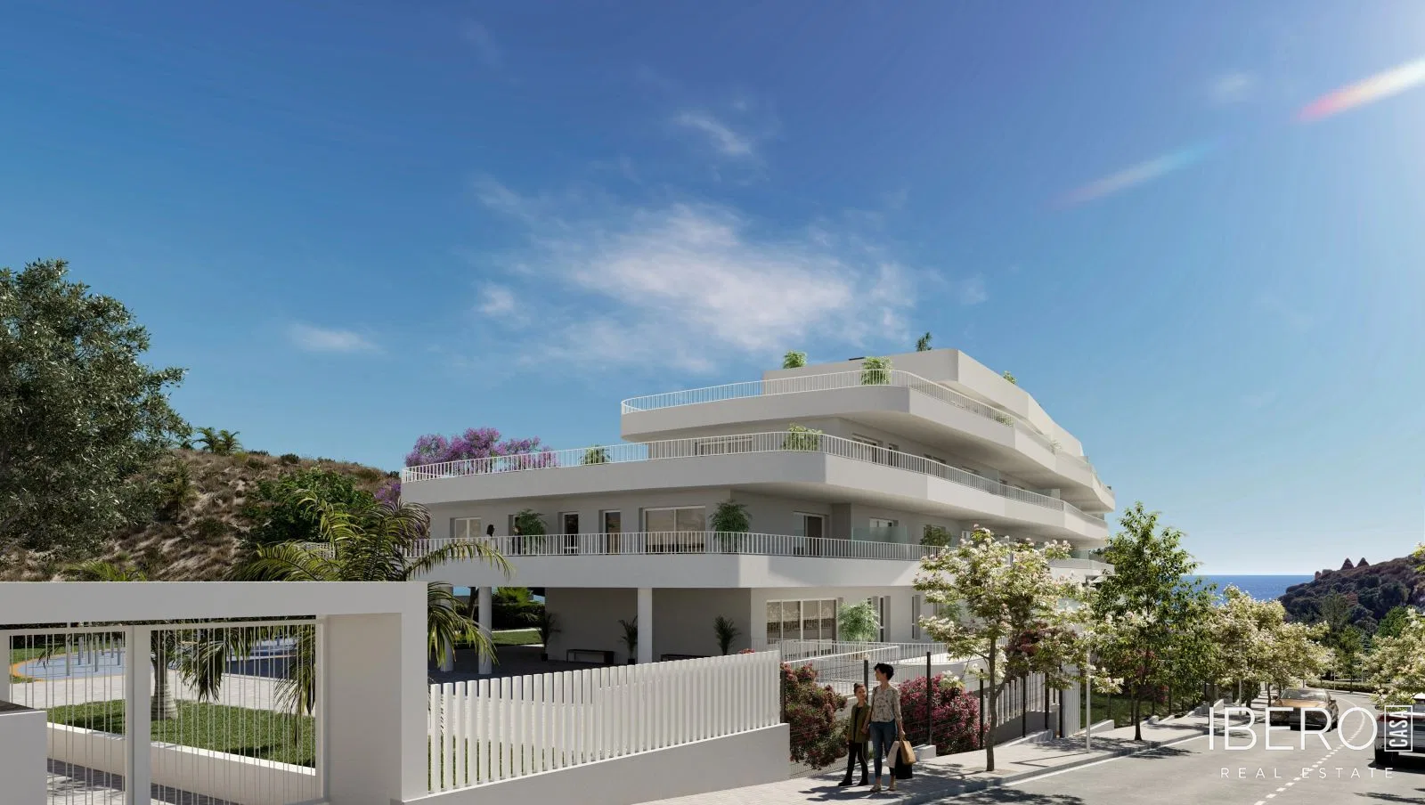 Nový apartmán se 2 ložnicemi a výhledem na moře, Fuengirola