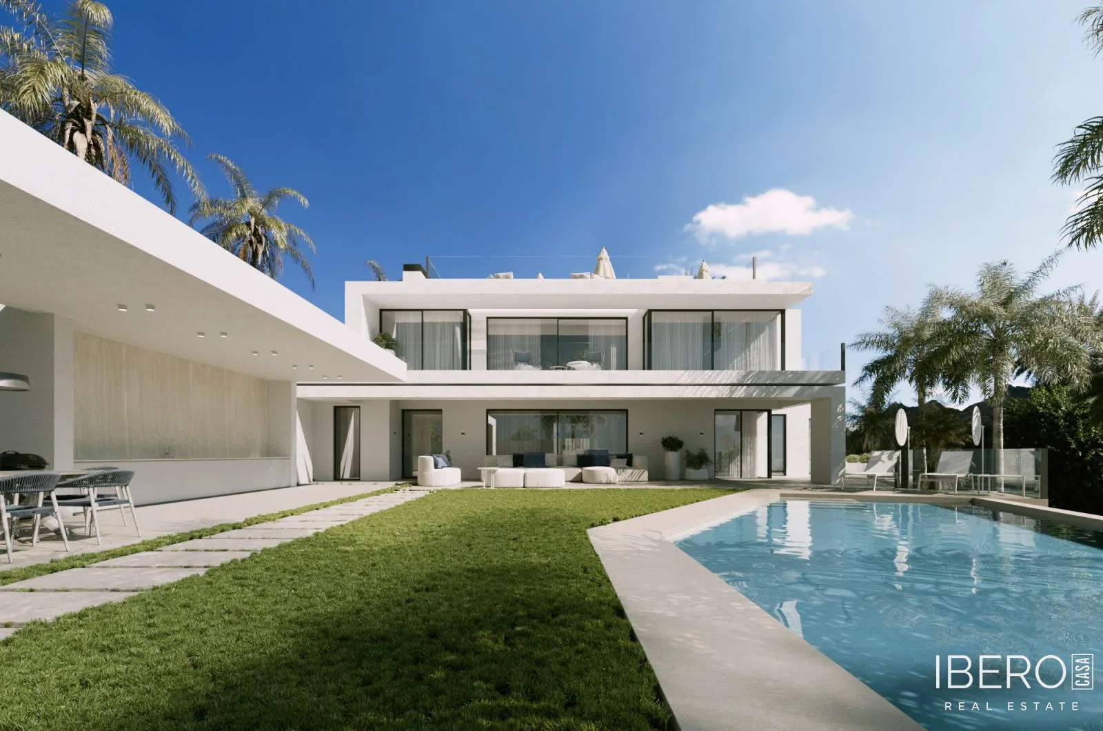 New-build 6-bedroom house with sea view, Marbella