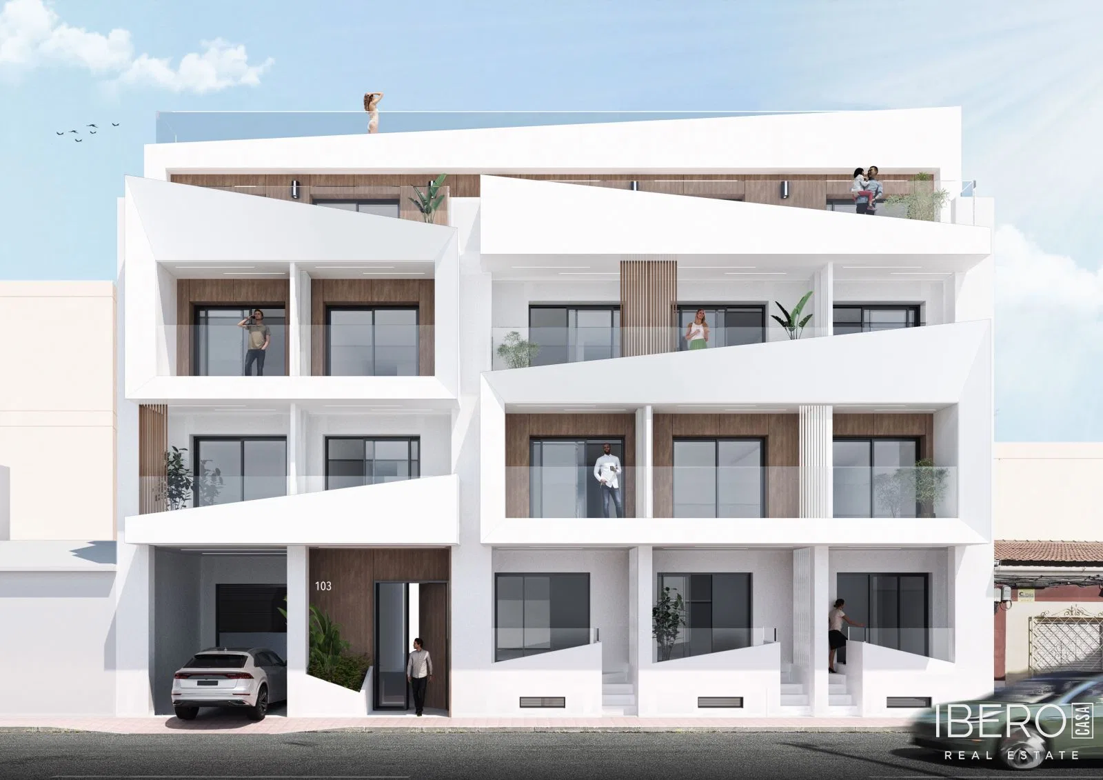 Nový apartmán s 1 ložnicí kousek od mariny, Torrevieja