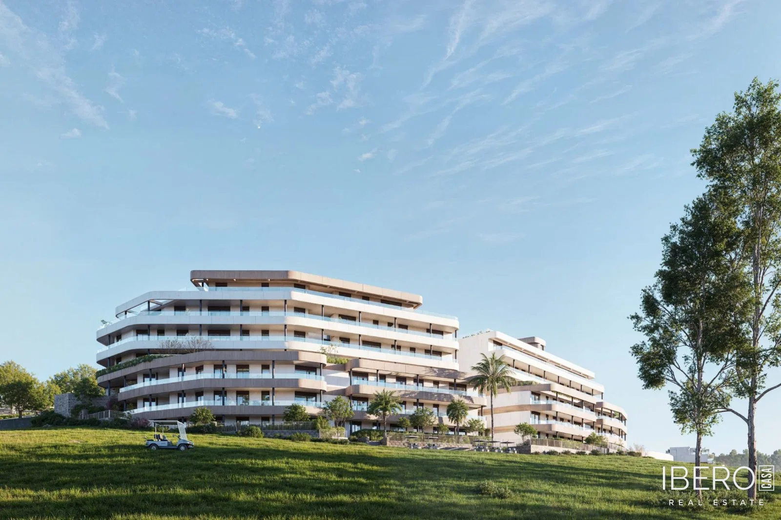 Nový apartmán se 2 ložnicemi a výhledem na golf, Estepona