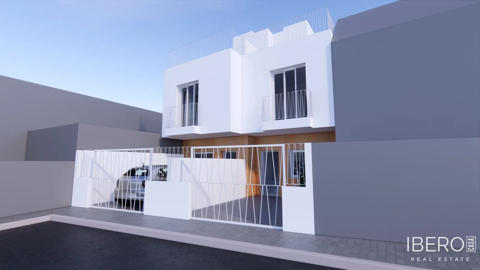 Casa de obra nueva de 2 dormitorios con vistas al mar, Cartagena