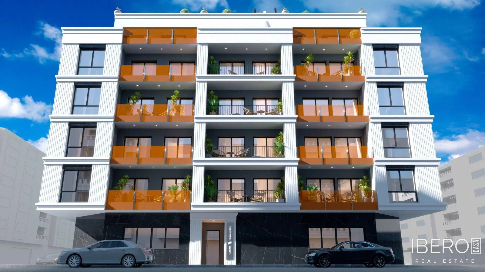 Nový apartmán se 2 ložnicemi a výhledem na moře, Torrevieja