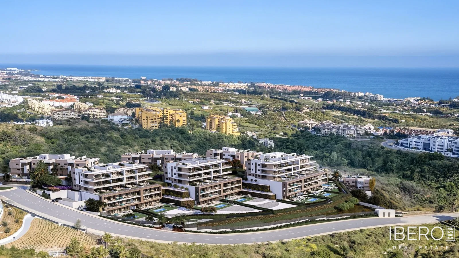 Nový apartmán s 1 ložnicí a výhledem na moře, Estepona
