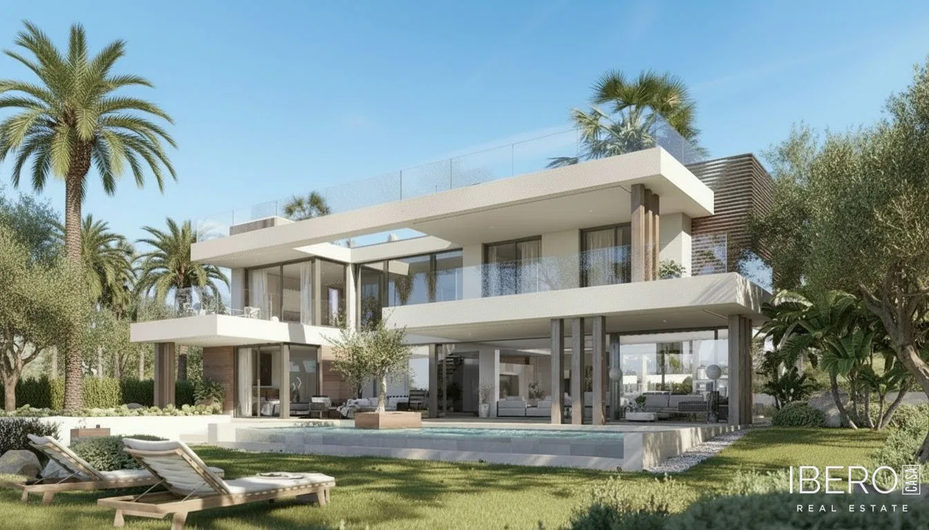 Casa de obra nueva de 4 dormitorios con vistas al mar, Nagüeles
