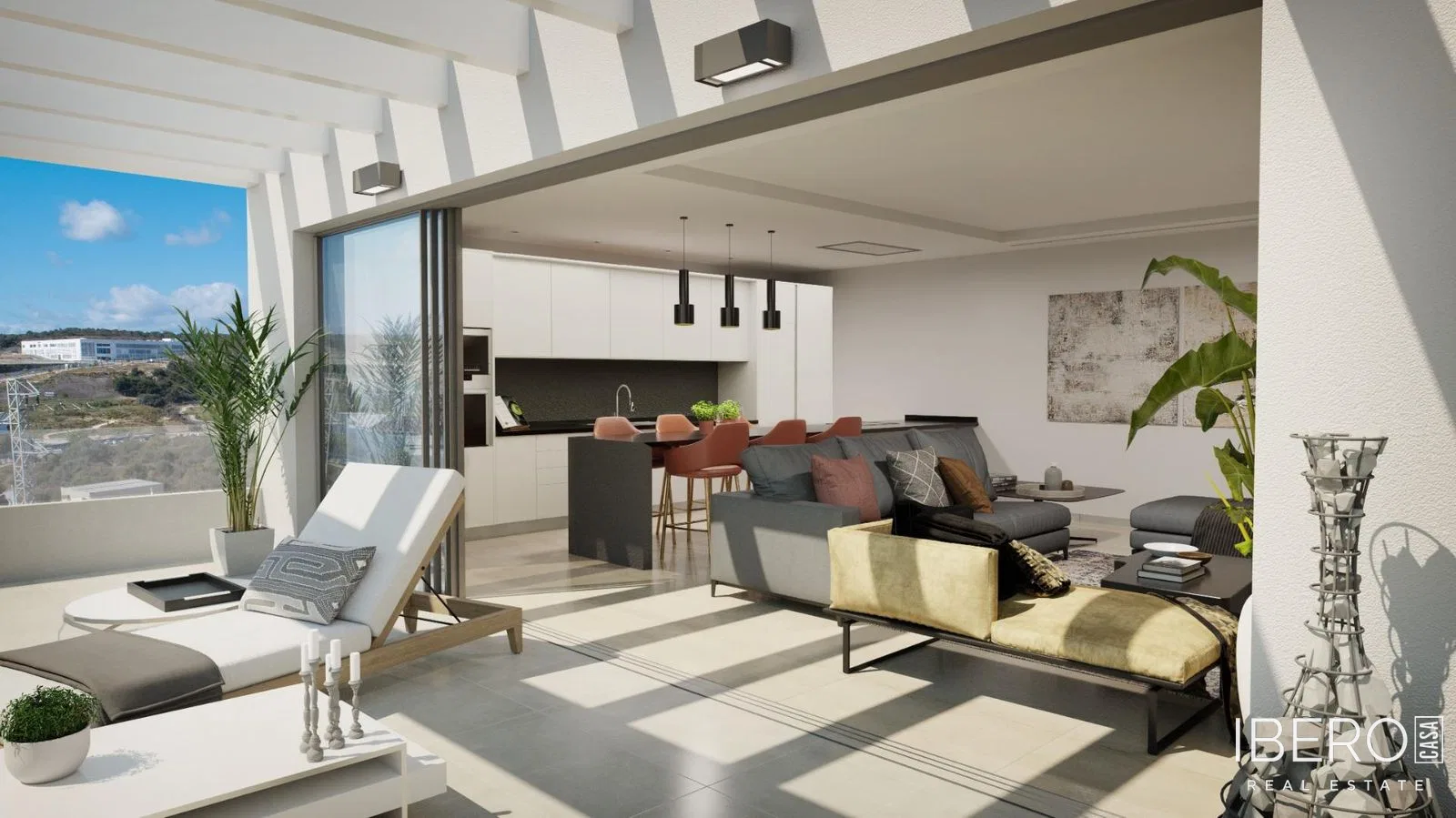 Apartmán se 3 ložnicemi a střešní terasou, Estepona