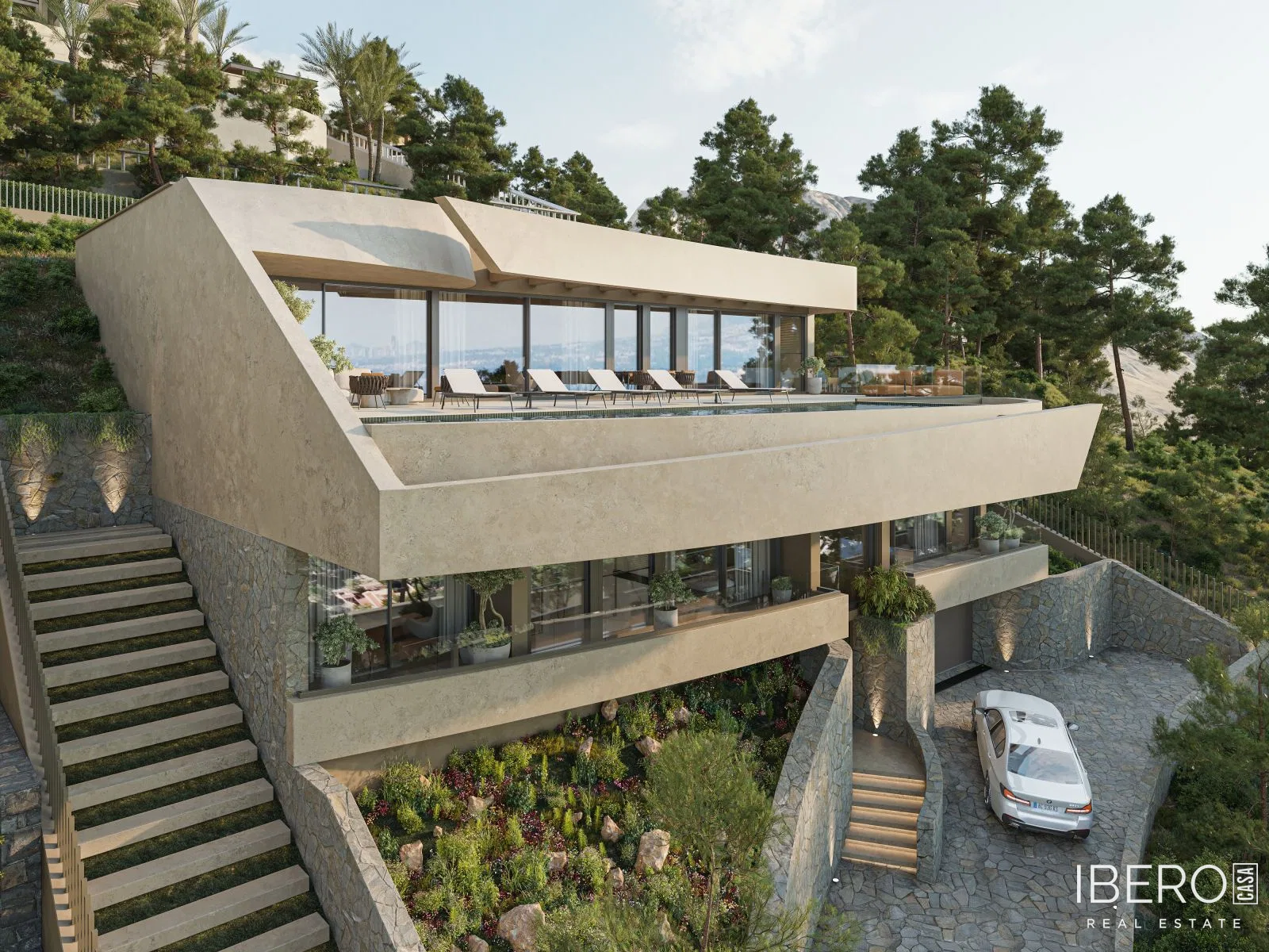 Nový dům se 4 ložnicemi a výhledem na moře, Altea Hills