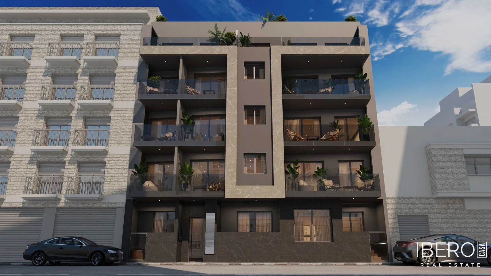 Nový apartmán se 2 ložnicemi a výhledem na moře, Torrevieja