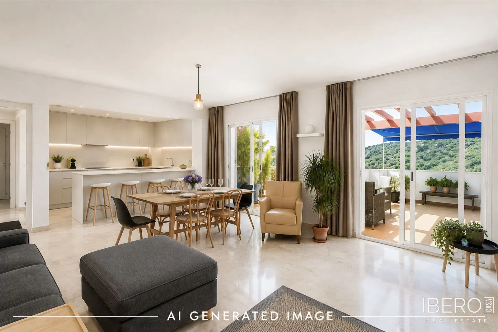 Apartmán se 3 ložnicemi a výhledem na moře, Calahonda