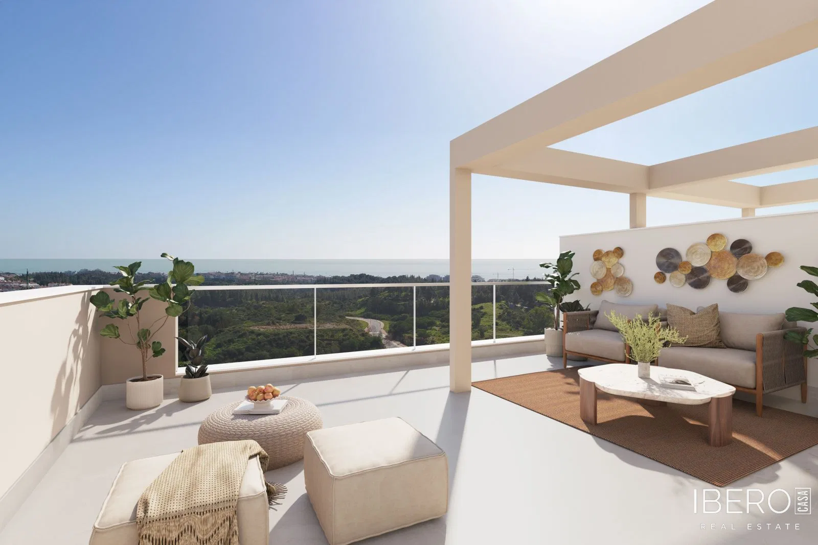 Nový apartmán se 2 ložnicemi a výhledem na moře, Mijas