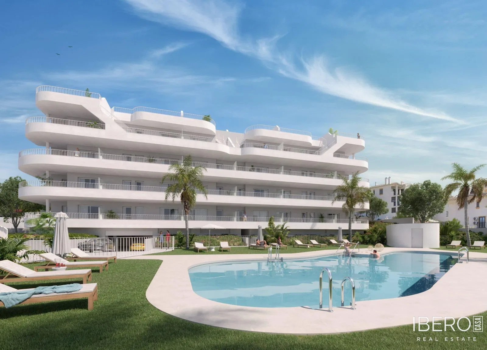 Nový apartmán se 2 ložnicemi a výhledem na moře, Fuengirola