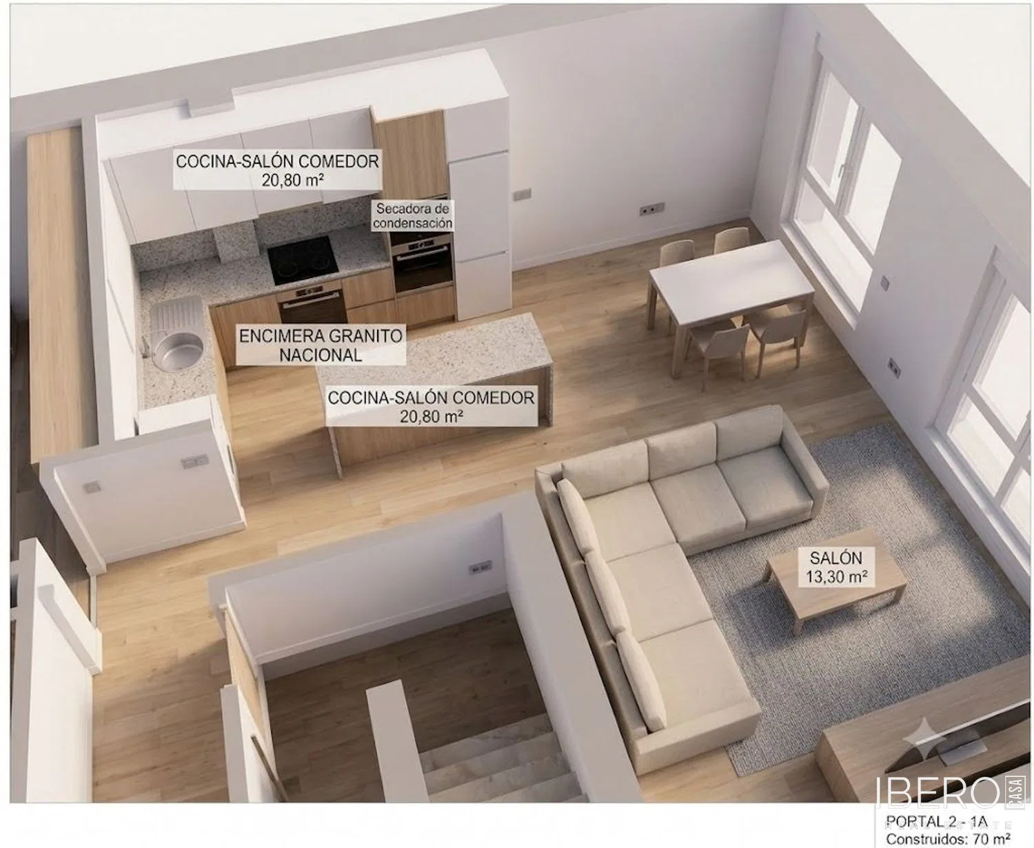 Apartmán se 2 ložnicemi, Avilés