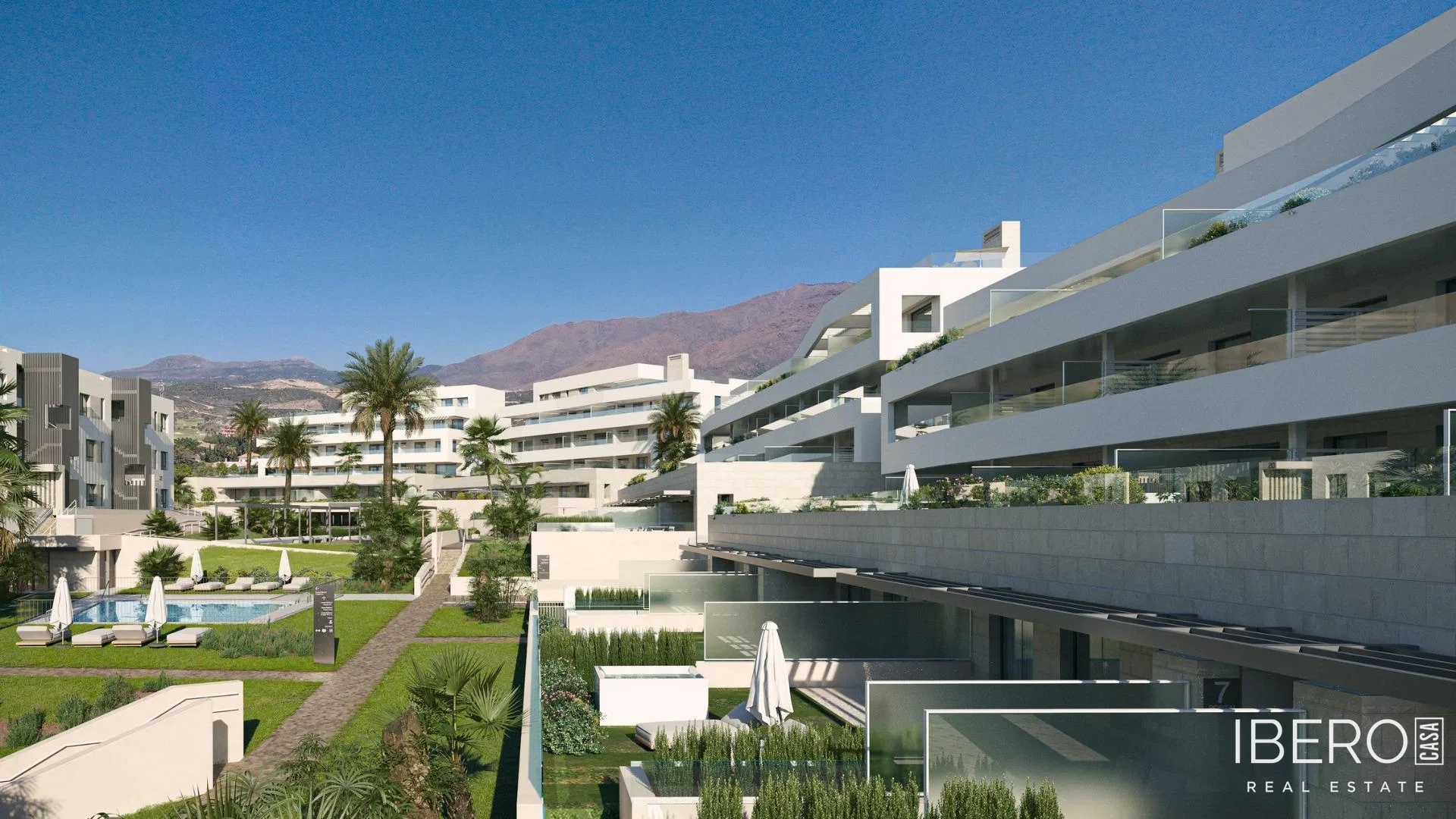 Rozestavěný apartmán se 3 ložnicemi a výhledem na moře, Estepona