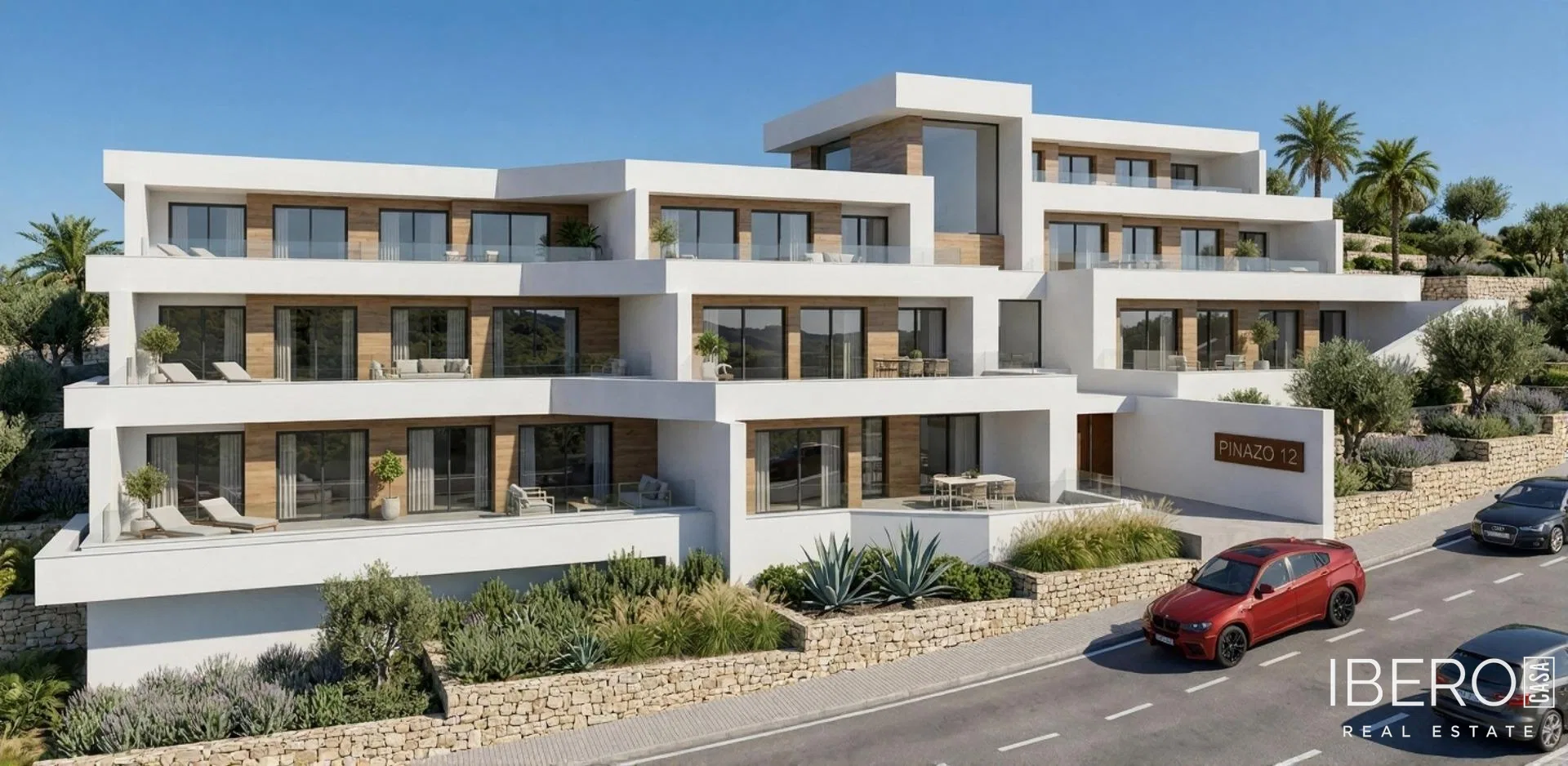 Rozestavěný apartmán se 2 ložnicemi a výhledem na moře, Benitachell