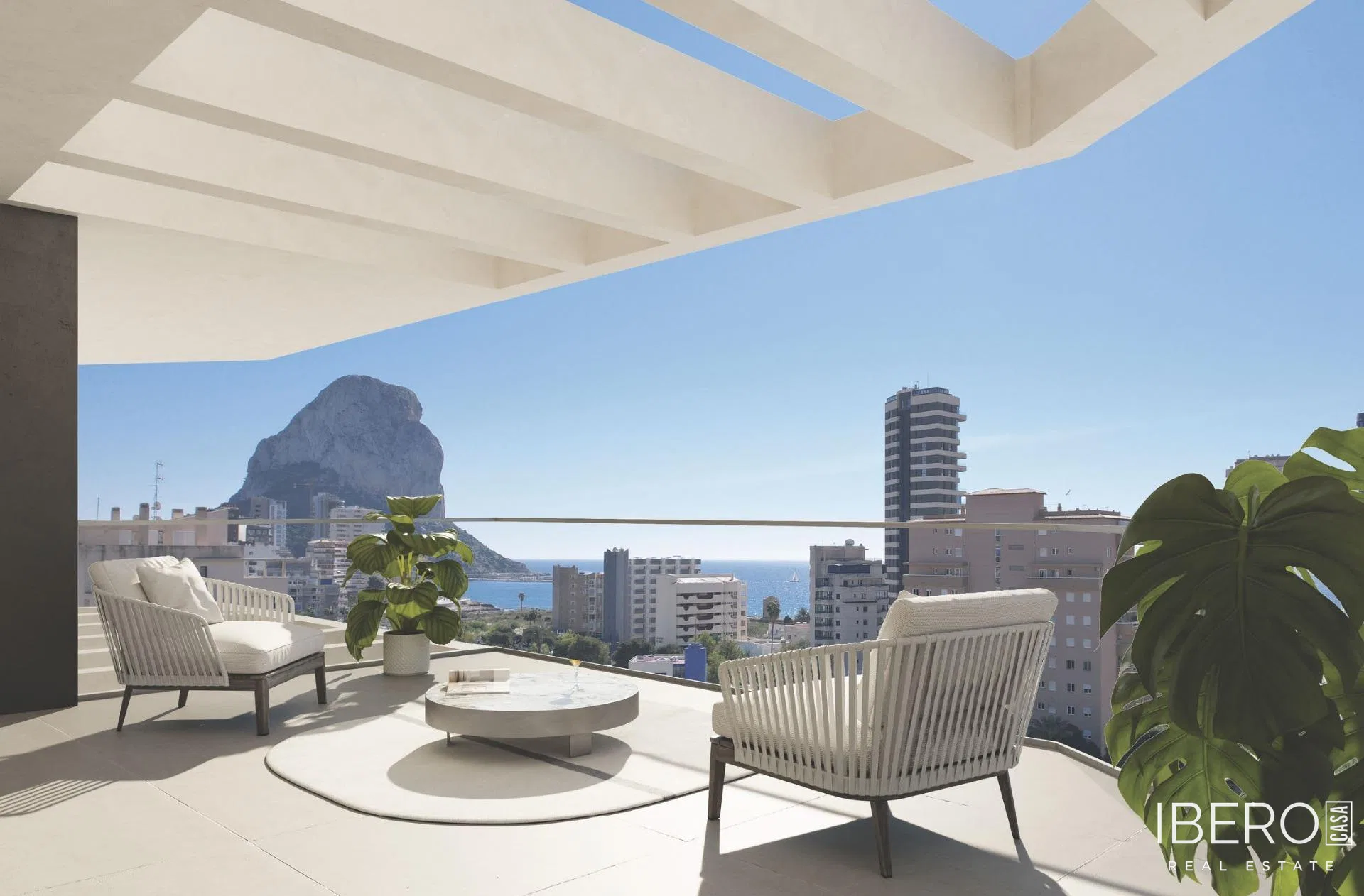 Rozestavěný apartmán se 3 ložnicemi a výhledem na moře, Calpe
