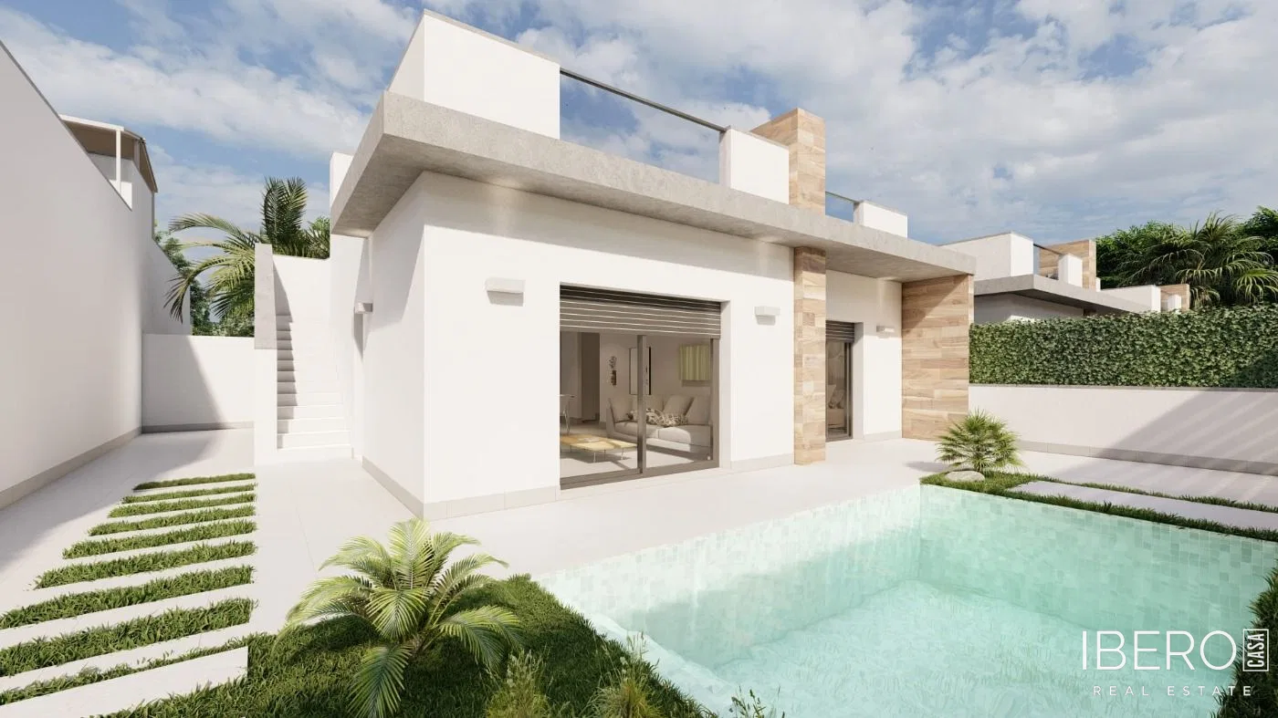 Off-plan 2-bedroom house with roof terrace, Torre Pacheco
