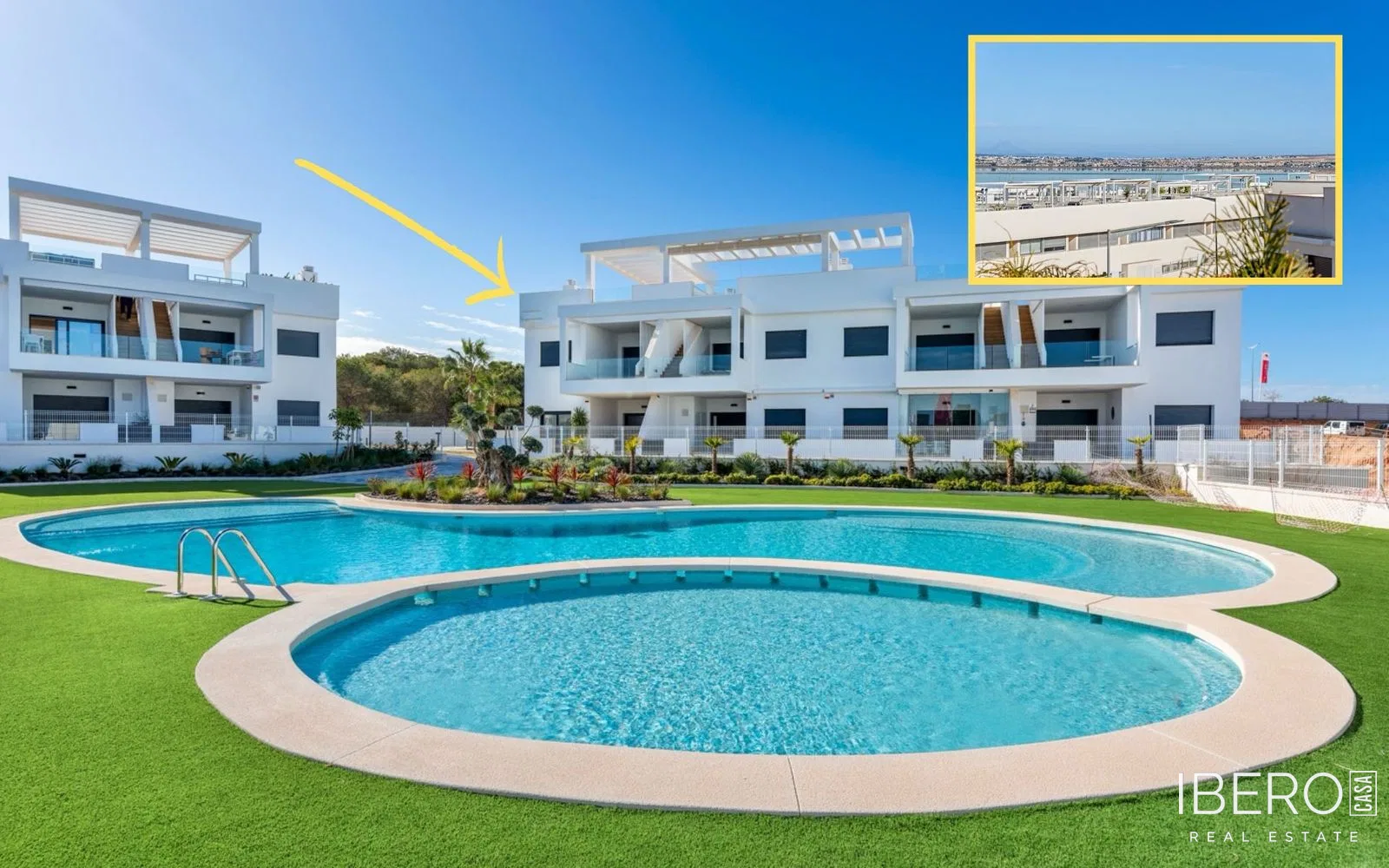 Apartmán se 2 ložnicemi a střešní terasou, Los Balcones