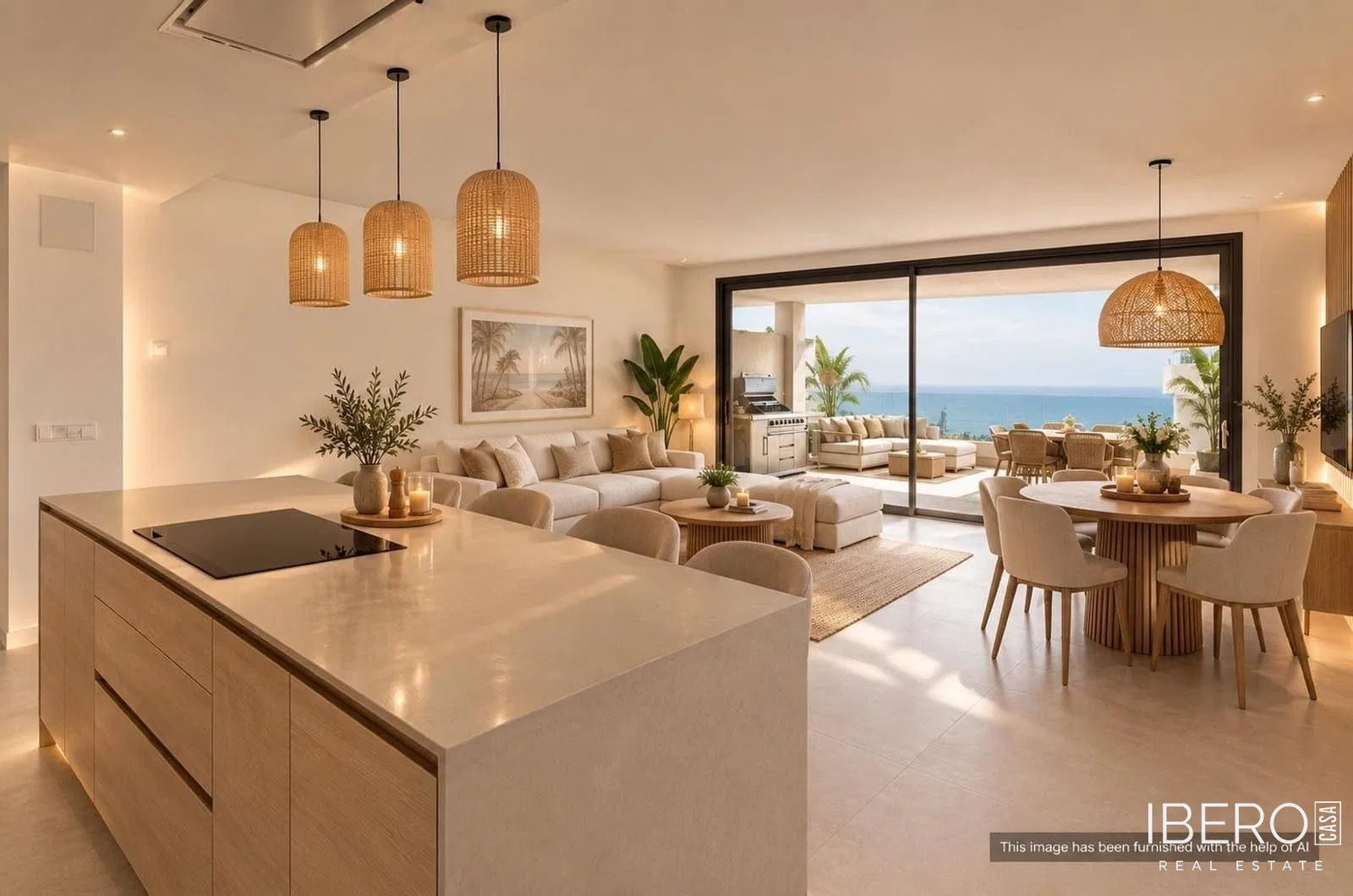 Nový apartmán se 2 ložnicemi a výhledem na moře, Benalmadena
