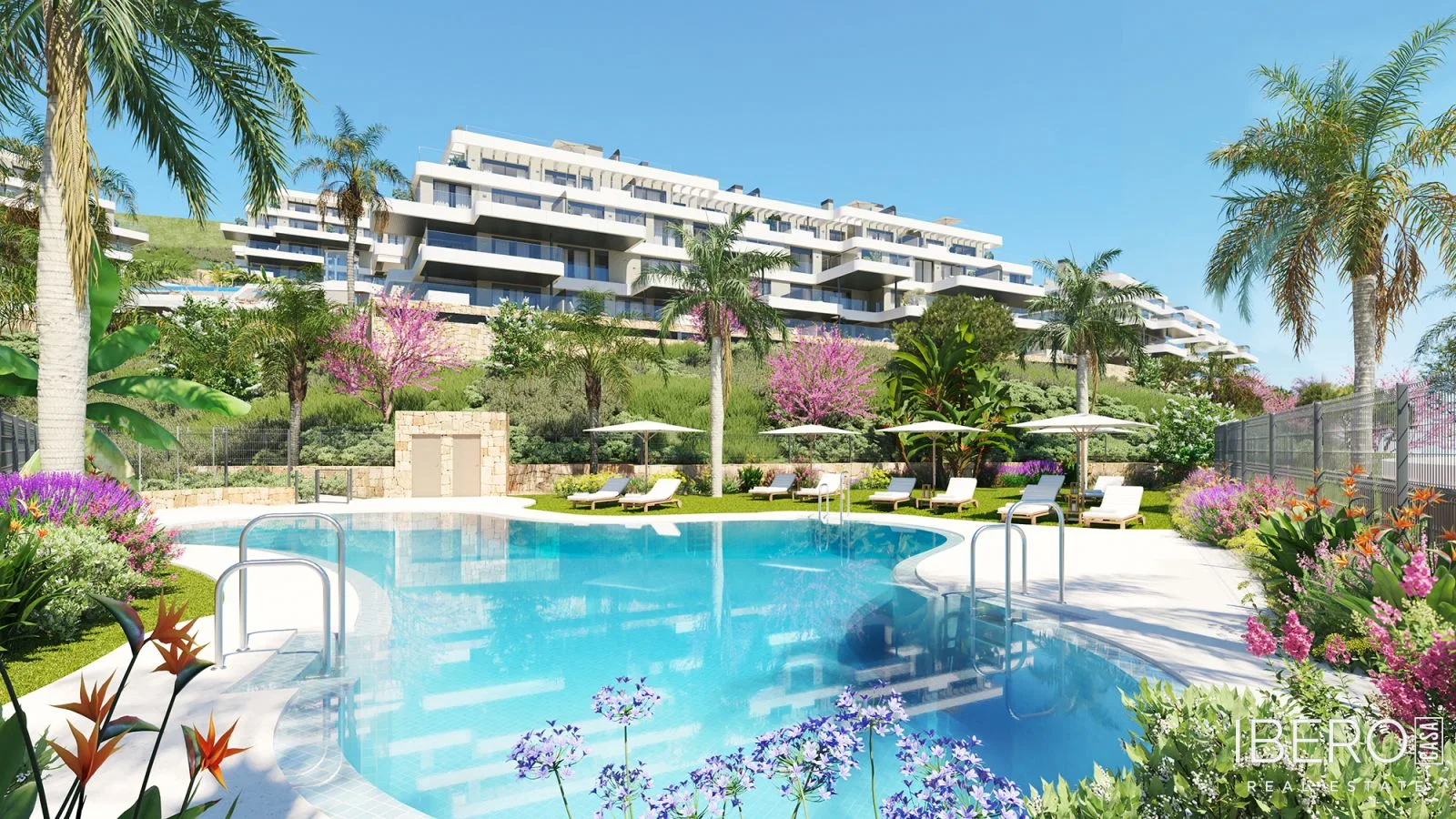 Nový apartmán se 2 ložnicemi a výhledem na moře, Mijas
