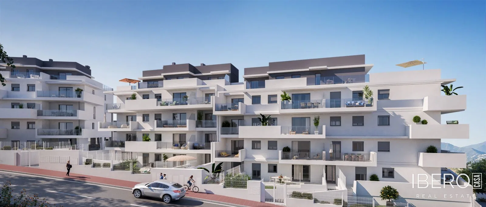 Nový apartmán se 2 ložnicemi a výhledem na moře, Manilva